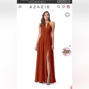 Bridesmaid dress - terracotta color - size 4. Never worn!